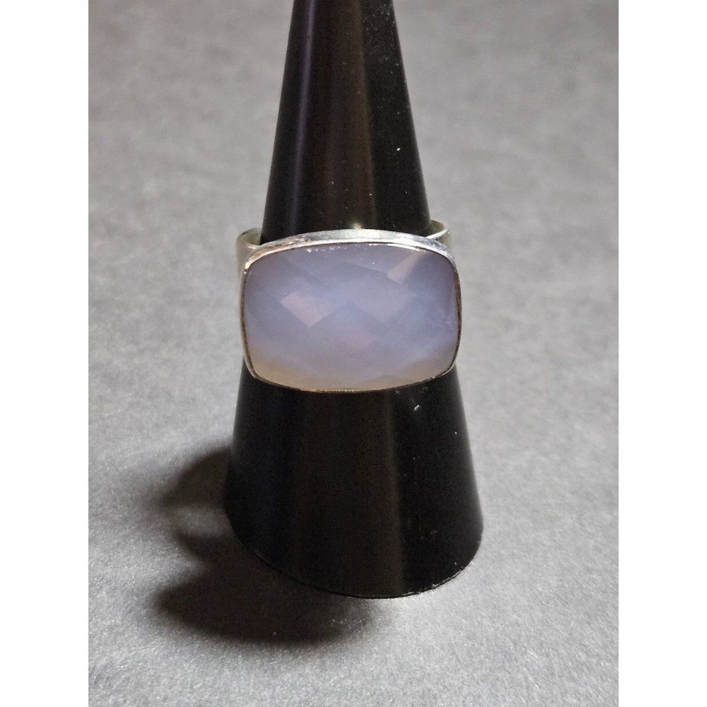 Jay King sterling blue agate ring size 7.5